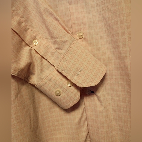 Bonobos Short Standard Fit Button Down Shirt Large Pink Check Performance Stretc - Picture 3 of 6